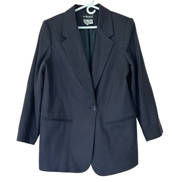 Sag harbor Jackets & Blazers - Vintage SAG Harbor Wool Y2K single breasted office siren preppy blazer boxy 16 W